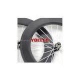 700C Carbon Single Wheel Tubular 88MM With Novatec Hub for 8/9/10 Speed thumbnail-1