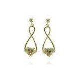 Custom Made Chic Gold Plated Silver Jewellery Dangle Earrings for Women thumbnail-1