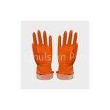 XL Dip Flocklined Household Latex / Rubber Glove With Straight Cuff