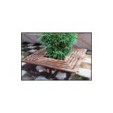 WPC Movable Railing Flower Pot for Park Bench and  Outdoor Furniture