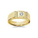 Stylish Ladies Fashion Rings Diamonds With 14K Gold Plating Fantasy Jewelry