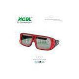 Foldable Red Circular Polarized 3D Glasses For 4DX Movie With PE Frame 0.26~ 0.mm Filter Lens thumbnail-1