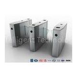 Stainless Steel Heavy Duty Automatic Systems Turnstiles Flap For Public Facility