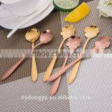 High Quality Stainless Steel Coffee Spoon /zy Fancy Daisy Stainless Steel Tea Spoon /fancy Dessert Spoon Ice Cream Spoon