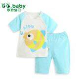 2015 Cute 100%Cotton Summer Baby Clothing Set,Babies Suits,Baby Boy Girl Clothes Sets,Blue Newborn Vest+Shorts Pants Infant Suits thumbnail-2