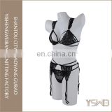 Professional mature women sexy underwear black transparent lace hot lingerie