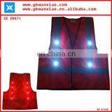 Factory Custom Made Light Mesh Led Tubes Flashing Led Lights High Visibility Flashing LED Security Vest thumbnail-2