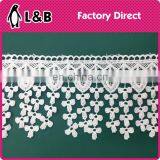2017 Wholesale White Embroidery Water Soluble Polyester Lace thumbnail-2