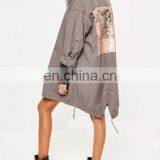 China Supplier OEM Winter 's Coat for Women Ladies Parka Coats With Embroidery Sequin Pattern thumbnail-5