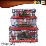 Cheap Old Fashioned Style Suitcases With London Pattern thumbnail-2