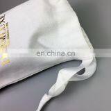 Custom Gold Logo Drawstring Pouch Bags Dust Bag With Two Strings thumbnail-4