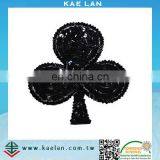 Custom Heart Shape Design Sequin Embroidery Patch thumbnail-2