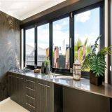 Guangdong Swing Casement Grills Design Glassed Black Aluminium Double Glazed Windows Australia Standard thumbnail-3