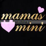 2019 New Baby Girl Mamas Mini Letter Print Romper & Floral Print pp Pants & Bow Headbands 3pcs Suits FREE SHIP thumbnail-5