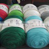 in Stock Giant Super Chunky Knitted Merino Wool Thick Bulk Yarn for Hand Knitting of Throw,blanket With Photo thumbnail-3