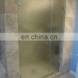 Frosted Glass Screen Tempered Glass Shower Doors for Bathrooms Silding Glass Shower Door thumbnail-5