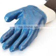 Full Coated Nylon Liner Oil Industry Cotton Winter Nitrile Coated Heavy Duty Safety Cuff Gloves thumbnail-4