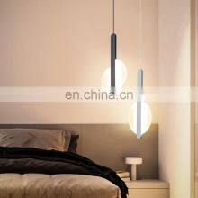 Nordic Metal Chandelier Simple Leaf Shape LED Pendant Light Round Hanging Lightings thumbnail-4