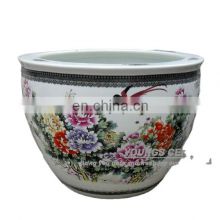 Wholesale large chinese famille rose ceramic plant pots for indoor and outdoor