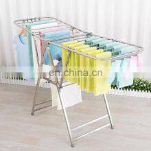 Multi-purpose Free Standing Folding Clothes Drying Rack Household Stainless Steel Rectangular Heavy Duty Clothes Drying Rack thumbnail-2