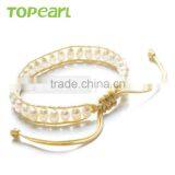 Topearl Jewelry Freshwater Seed Beads Woven Wrap Bracelet CLL171 thumbnail-2