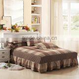 Fashion Design Wholesale Korean Style Decoration Cotton Bedspread Set Cheap Queen Bedskirt thumbnail-2