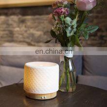 High End Ceramic Aroma Diffuser With Bamboo Base 280ml Water Capacity And Warm Light Timer Auto Off Long Cord For Home Office thumbnail-2