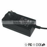 CE UL certificate 12v 24v uk us power adapter ac dc adapter