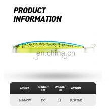 JOHNCOO 150mm 19g Fishing Lure Suspend Jerkbait 19g Gravity Ball Inside Long Accurate Cast Wobbler Minnow Bass Pike Tackle thumbnail-2