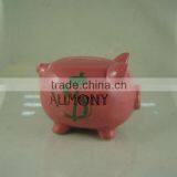 pig shaped piggy bank