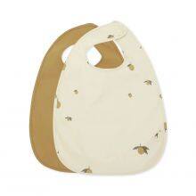 Wholesale Waterproof PU Leather Bibs for Baby Newborns Infants Toddlers Set thumbnail-3