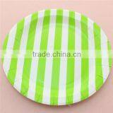 9 Inch Disposable Colorful Round Striped Paper Plate thumbnail-4