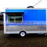 Blue Uniaxial Food Truck for Sale Mobile Food Truck for Sale Mobile Food Trailer thumbnail-6