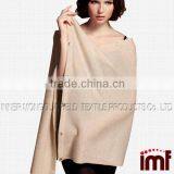 Boho Bolero Scarf Modern Cape Knit Women Poncho With Buttons Winter Wrap thumbnail-2