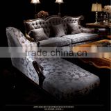 Classic hand carved living room furniture antique sectional sofa set with gold foil A15360