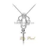 China knot 925 sterling silver pearl pendant findings