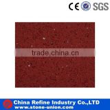 crystal red artificial quartz stone slab, quartzite pavers