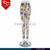 vivid color full length fashionable design sexy women's printed leggings on promotion