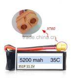 RC Battery Pack 11.1V 5200mAh 3S Continuous High Rate 35C Quadcopter Drone thumbnail-2