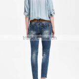Fake Two pc One-piece Women Clothing Oem Customized Jeans Wholesale China thumbnail-3