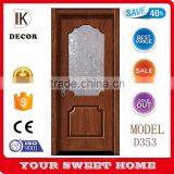 fire rated wooden glass door