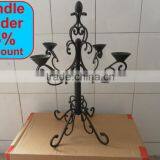 Painted Scroll Design Metal Candle Holder thumbnail-6