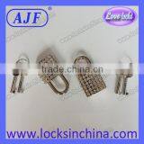 Nice Rhinestone Padlock for Jewel Case With Square Shape or Heart Shape Lock thumbnail-3