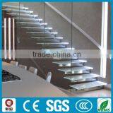Europe Glass Floating Stairs With Light/LED thumbnail-3