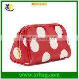 China Supplier Coated Canvas Waterproof Dot Zipper Cosmetic Pouch thumbnail-1