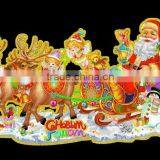 Christmas Paper Wall Sticker,Christmas Santa&reideer Paper Stciker thumbnail-1