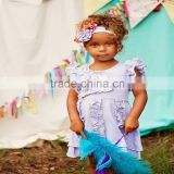 western kids child-free baby girl sleeveless cotton ruffle baby girls boutique clothing