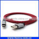 Nylon Braided Type C Cable USB3.0 Data and Charging Cable for New Phone thumbnail-1
