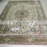 6x9 400L handmade persian design iranian silk carpets
