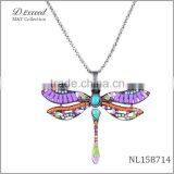 Alloy Dragonfly Pendant Necklace,new Fashion Design Pendant Necklace for Women
